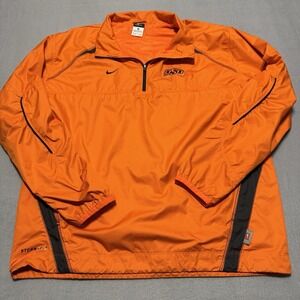 Nike Storm-Fit Oklahoma State Cowboys OSU Pullover Jacket Orange M